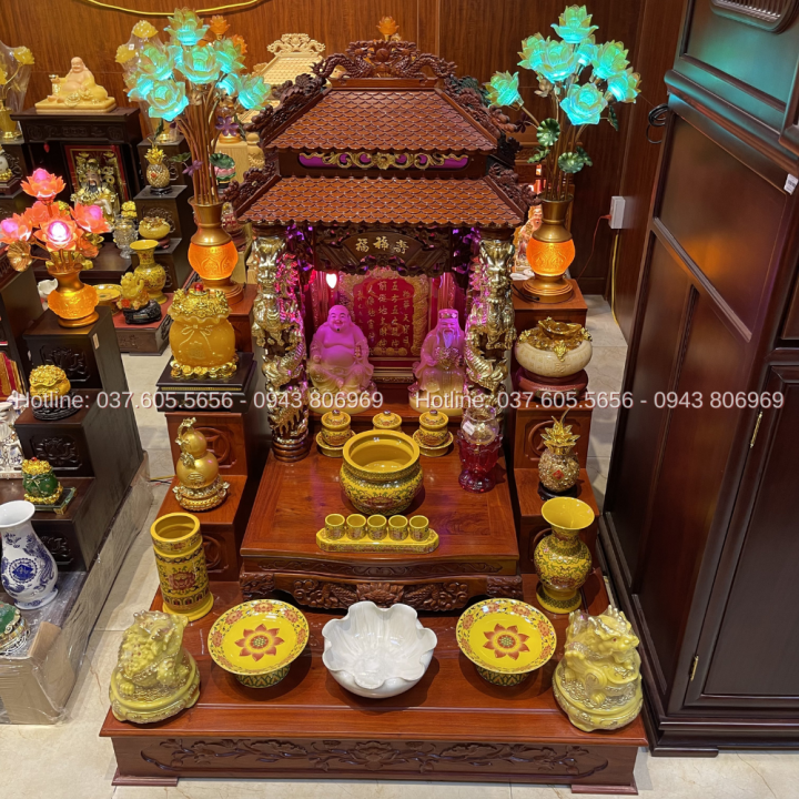 Combo Ban Thờ Thần Tài Cho Gia Chủ Mệnh Kim 