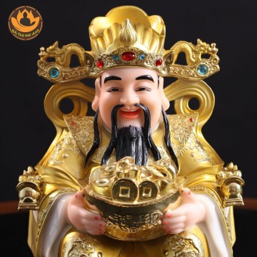 Tượng thần tiền đá thạch anh cao cấp 