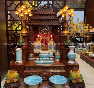 Combo Ban Thờ Thần Tài Cho Gia Chủ Mệnh Thủy 