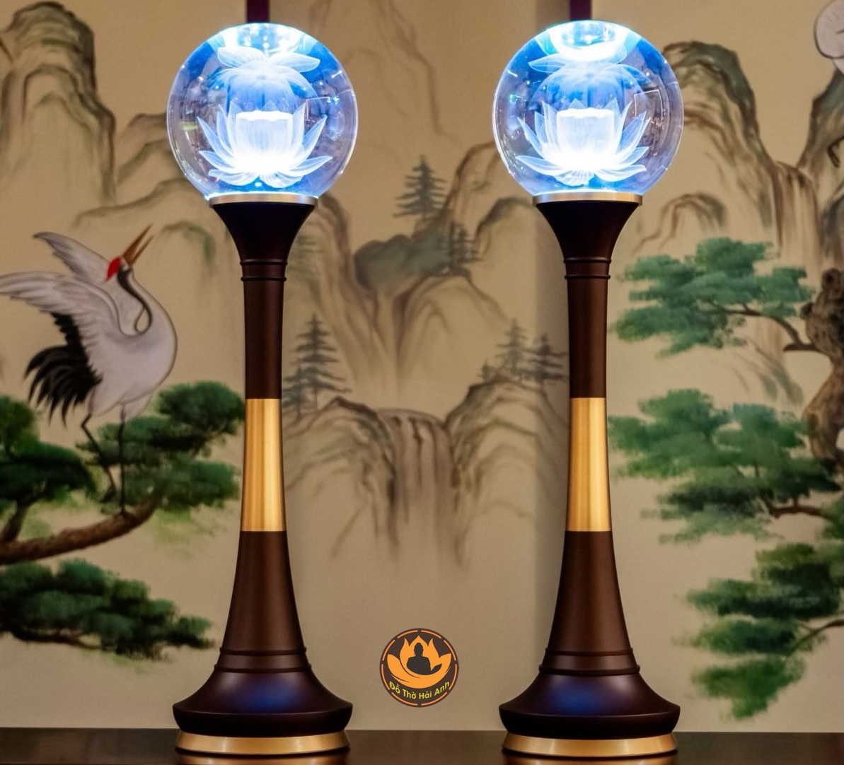 đèn pha lê thân hợp kim nhôm