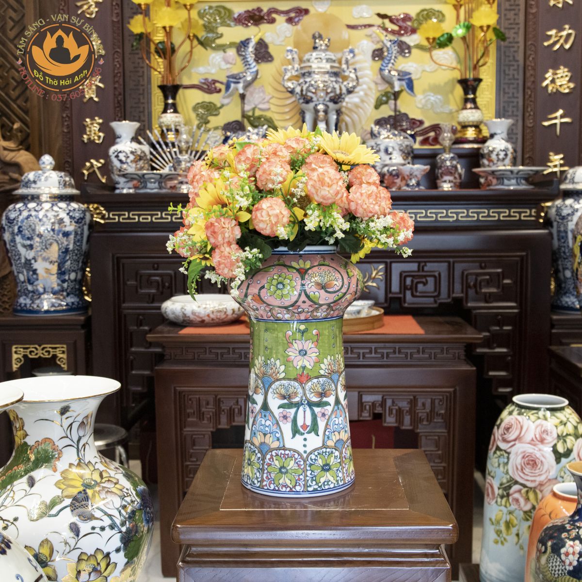 Bình hoa gốm sứ cao cấp